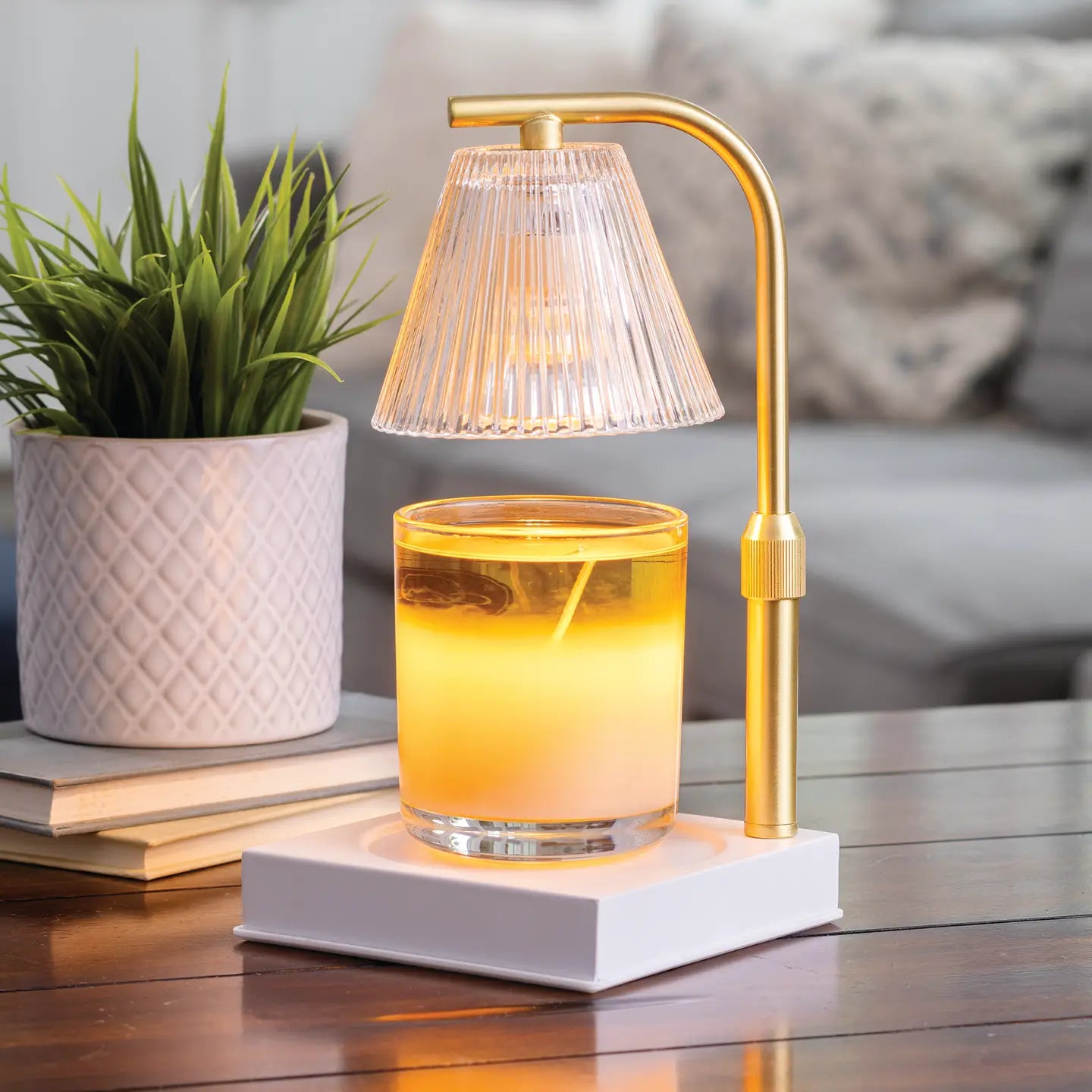 Gold Luna Candle Warmer Lamp