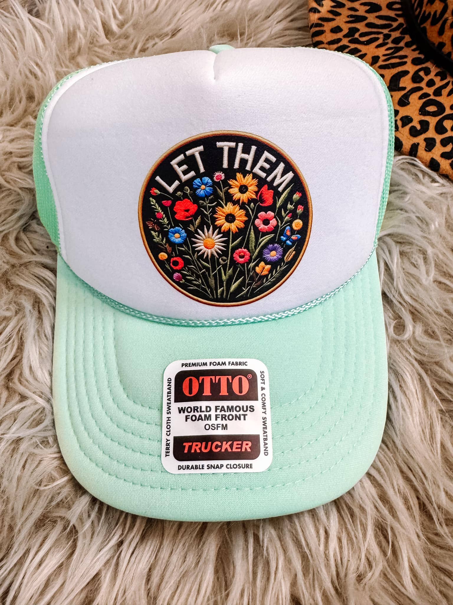 Let Them Floral Otto Trucker Hat