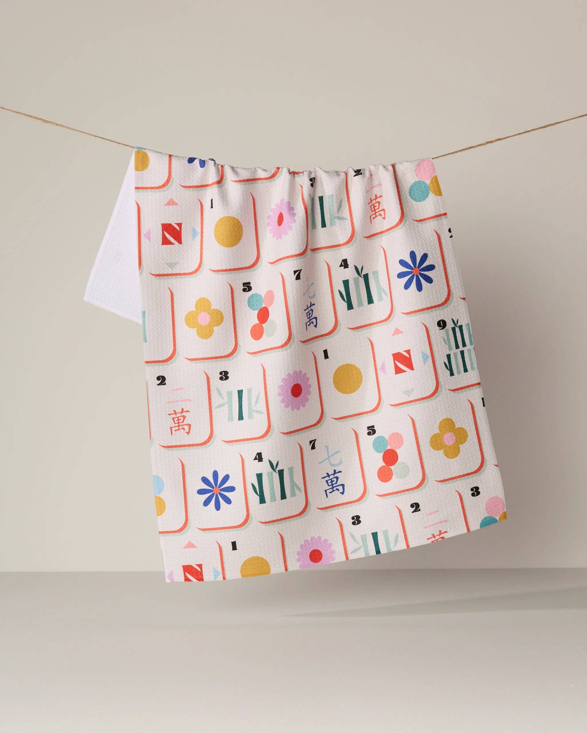 Geometry - Tile Toss Tea Towel