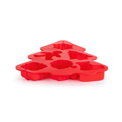 Red Tree Shaped Silicone Baking Mold