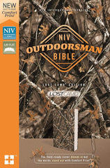 NIV, Outdoorsman Bible, Lost Camo Edition, Leathersoft, Red Letter, Comfort Print: The Field-Ready Cover Blends In but the Words Stand Out with Comfort Print