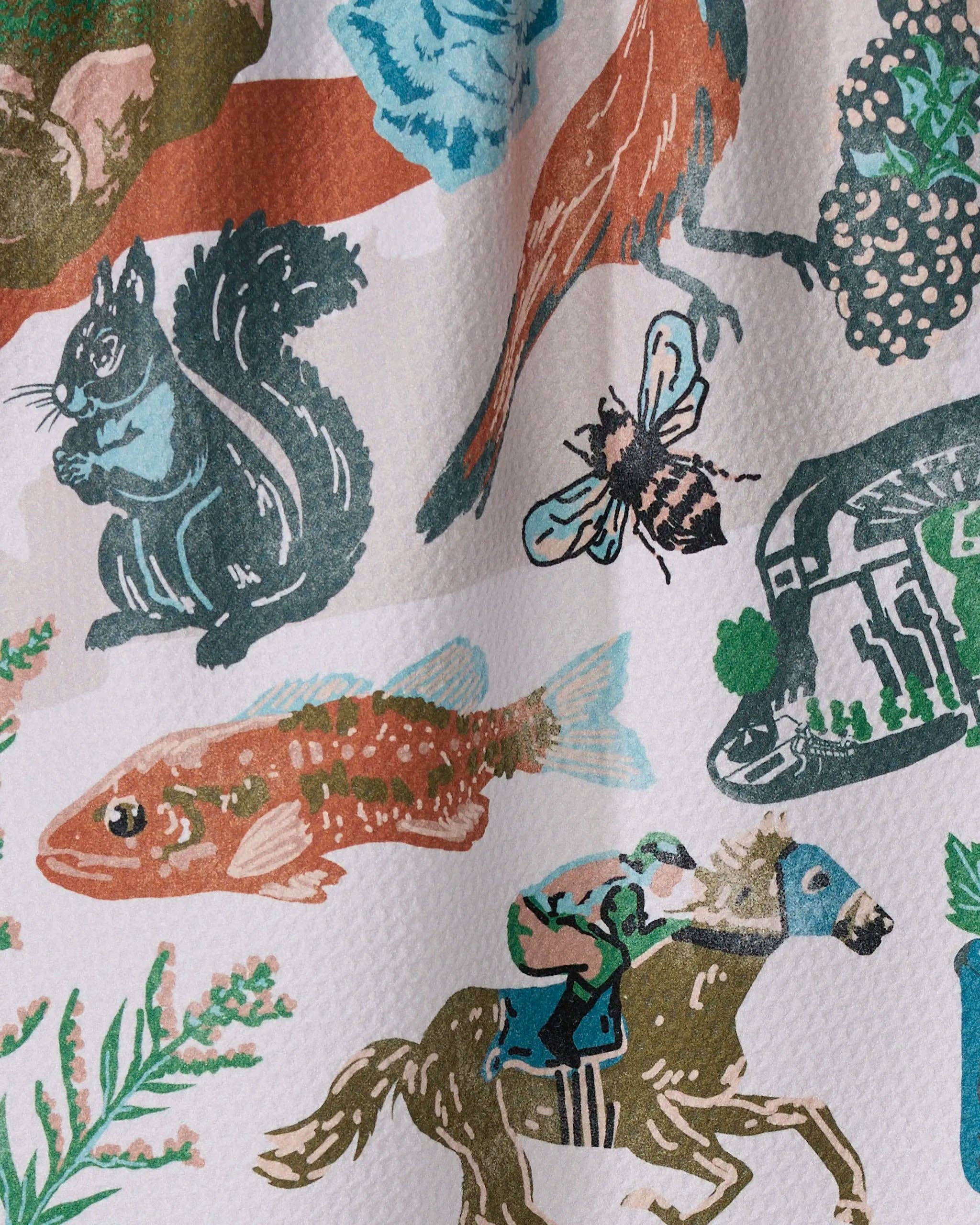 Geometry - Greetings From Kentucky Tea Towel