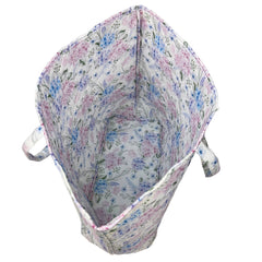 "Royal Hydrangea" Designer Quilted Tote Bag