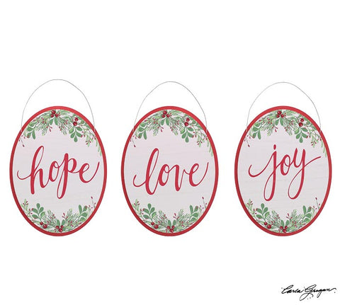 HOPE JOY LOVE WALL HANGING ASSORTMENT