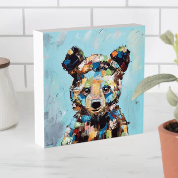 BABY BEAR WOOD BLOCK DÉCOR