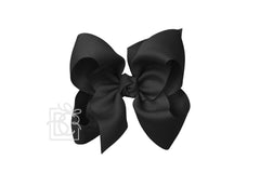 5.5" SIGNATURE GROSGRAIN DOUBLE KNOT BOW ON CLIP