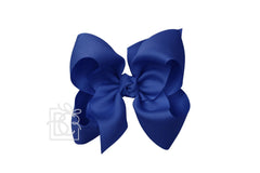 5.5" SIGNATURE GROSGRAIN DOUBLE KNOT BOW ON CLIP