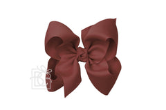 5.5" SIGNATURE GROSGRAIN DOUBLE KNOT BOW ON CLIP