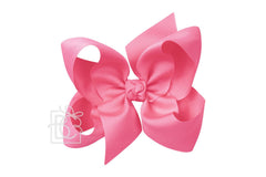 6.5" SIGNATURE GROSGRAIN DOUBLE KNOT BOW ON CLIP