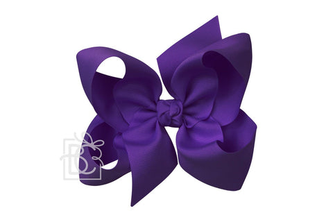 SIGNATURE GROSGRAIN DOUBLE KNOT BOW ON CLIP