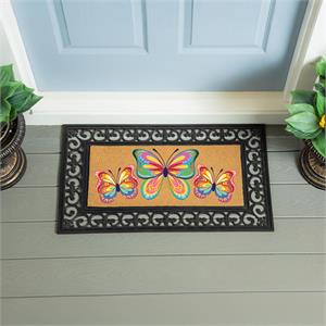 Bunny Blooms Bows & Butterfly, Flocked Coir