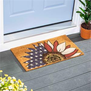 American Classic Patriotic Sunflower, Coir Mat