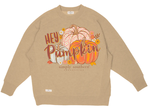 Simply Southern | LS Crew Pumpkin | Olive