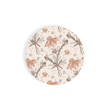FLORAL PATTERN CAR COASTER