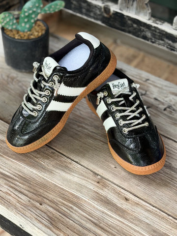 Corky’s Heads Up Black Metallic Sneaker