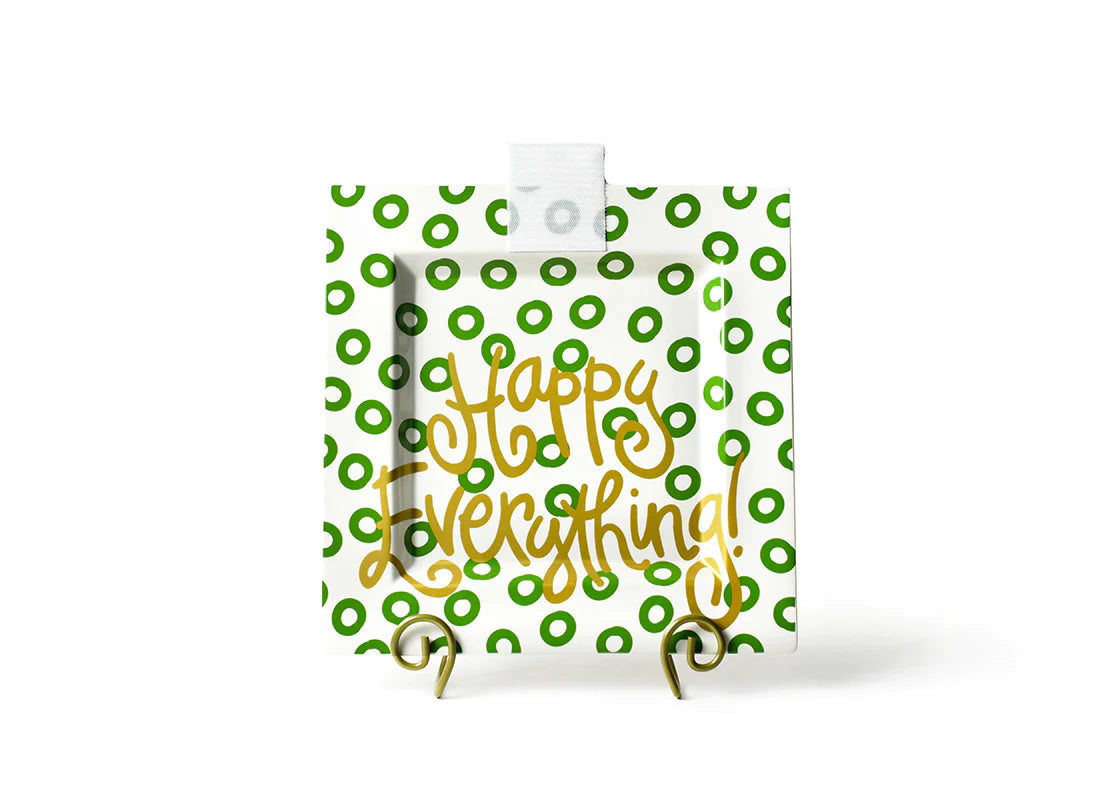 Peridot Happy Everything! Big Square Platter