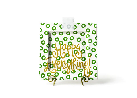 Peridot Happy Everything! Big Square Platter
