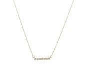 ALTERNATING MINI CRYSTALS AND BAGUETTE CRYSTALS BAR NECKLACE