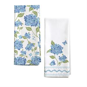 Hydrangea Printed Tea Towel
