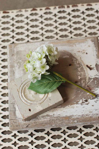Hydrangea Pick | Cream | 9" |