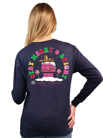 Simply Southern Long Sleeve Merry & Bright Shirt