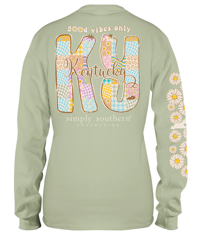 Sage Kentucky Long Sleeve Shirt GOOD VIBES KENTUCKY LONG SLEEVE T-SHIRT