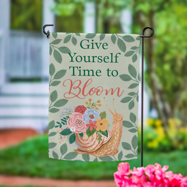 What She Shed Bloom Suede Garden Flag