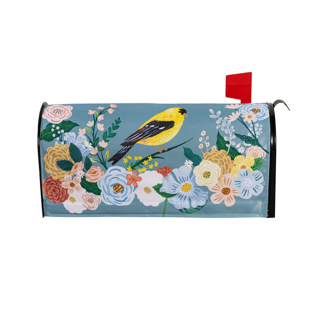 What She Shed Goldfinch Mailbox Cover