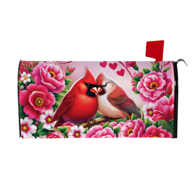 Cardinal Lovers Mailbox Cover