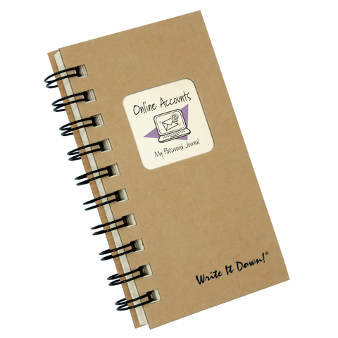 Online Accounts, My Password Mini Journal