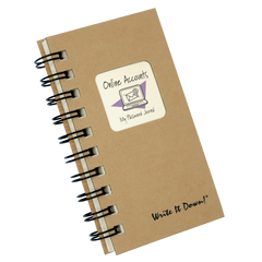 Online Accounts, My Password Mini Journal