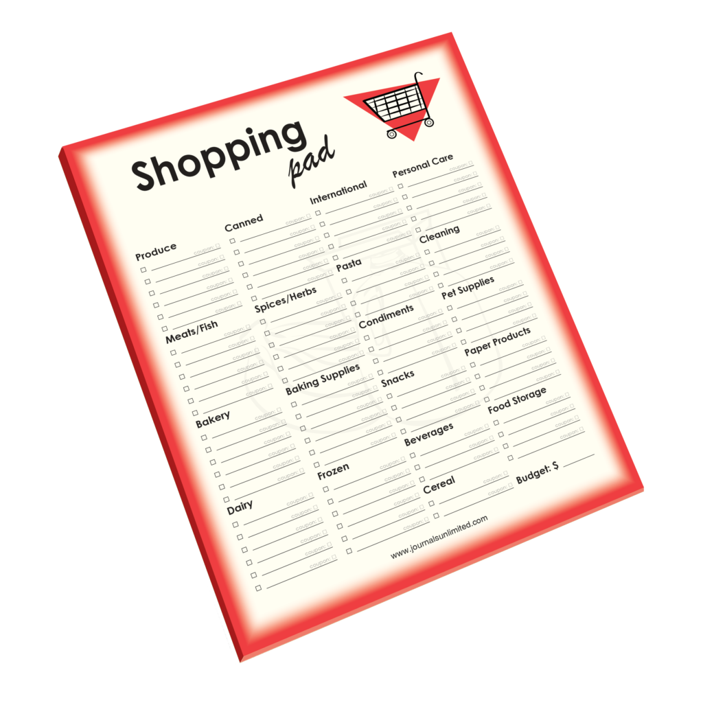 Jumbo Shopping Note Pad