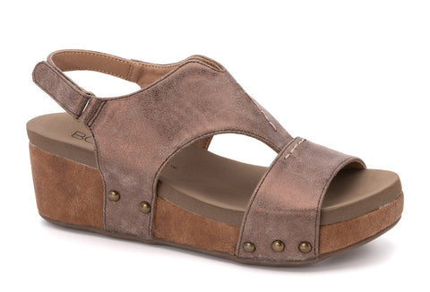 Bronze Wedge Sandal