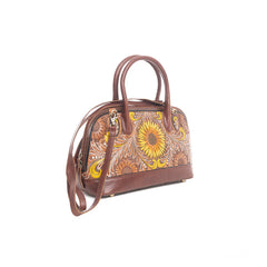 Pueblo Petals Hand-Tooled Bag