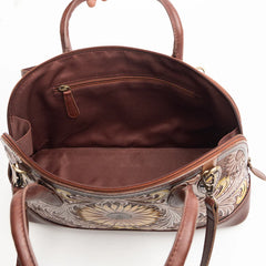 Pueblo Petals Hand-Tooled Bag