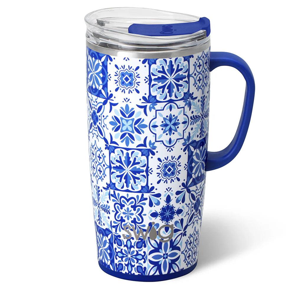 INDIGO TILES Travel Mug 22oz