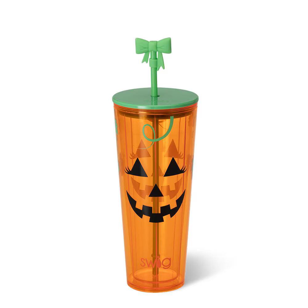 Boo Crew Pumpkin Plastic Tumbler 24oz