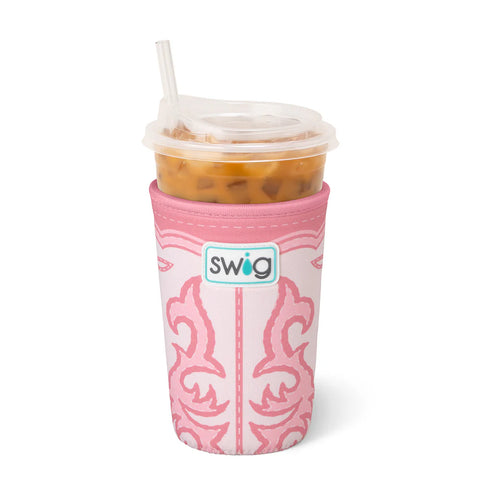 BOOT SCOOTIN' PINK Medium Iced Cup Coolie