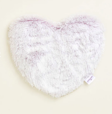 Marshmallow Lavender Warmies Heart Heat Pad