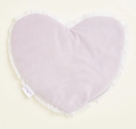 Marshmallow Lavender Warmies Heart Heat Pad