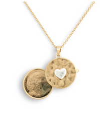 Love you Locket Necklace - Gold