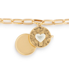 Love you Locket Bracelet - Gold