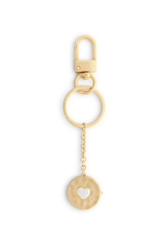 Love you Locket Key Fob - Gold