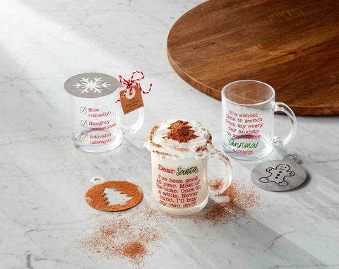 Christmas Mug & Stencil Sets