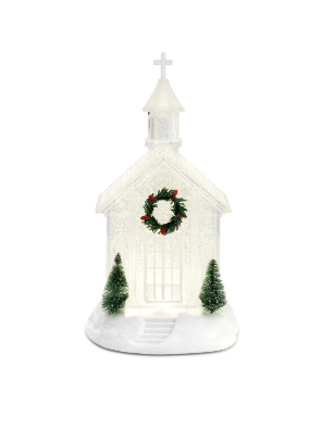 Lit Crystal Church Figure