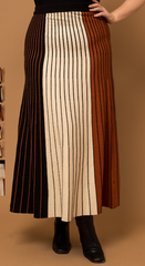 Color Block Maxi Skirt