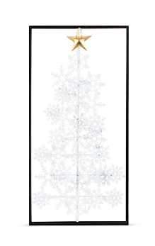 Metal Snowflake Tree Wall Decor
