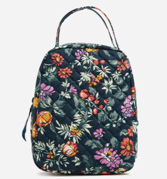 Lunch Bunch Bag in Recycled Cotton-Fresh Cut Floral Green