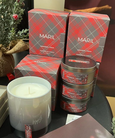 Maril Cinnamon + Cedar Candle