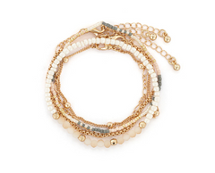 Bracelet Set of 5 - Rose Cloud Gold
